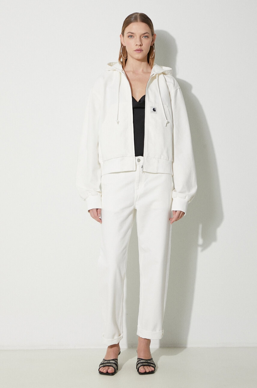 Яке Carhartt WIP Amherst Oversize Cropped Hooded Jacket Бяло | I033151.D602, 1