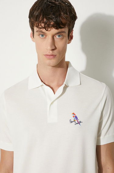 Поло тениска Paul Smith Paul Smith Applique Detail Polo Shirt Бяло | M1R.698P.NP4722, 0