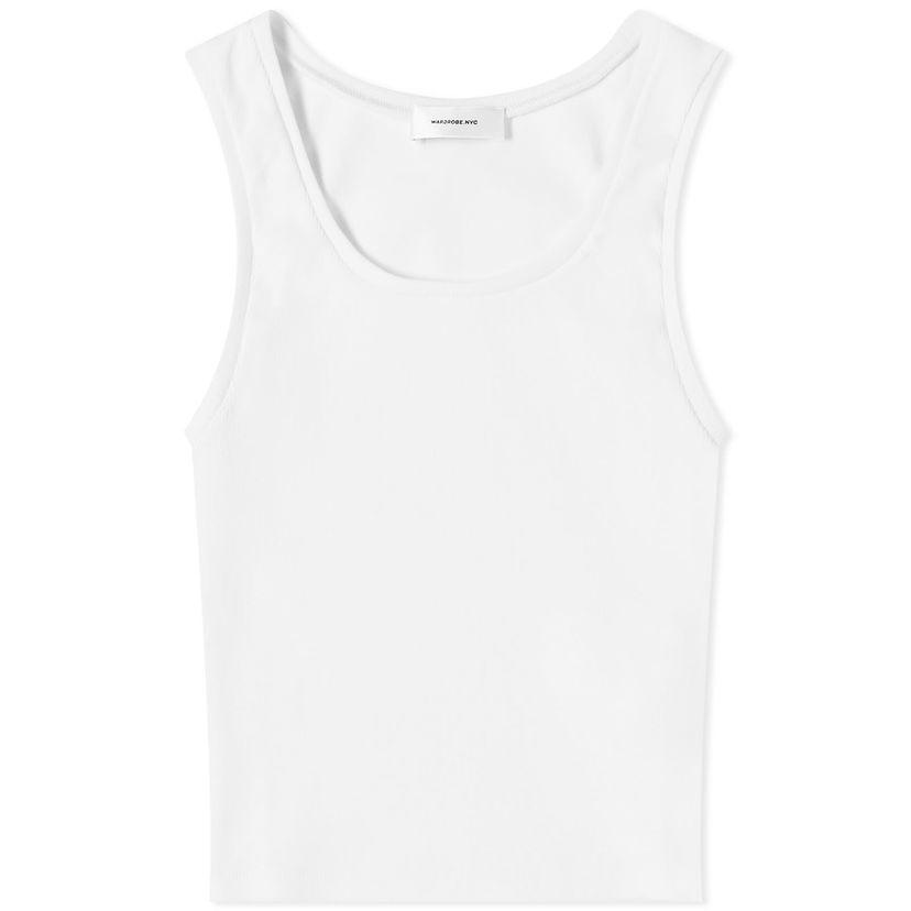 Потник WARDROBE.NYC Crop Tank Top Бяло | W1051R11-WHT