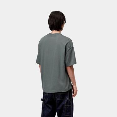 Тениска Carhartt WIP Short-Sleeve Signature Script T-Shirt Сиво | I033828_66, 1