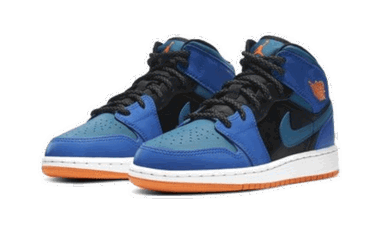 Кецове и обувки Jordan Air Jordan 1 Mid "Racer Blue" GS Синьо | 554725-440, 2