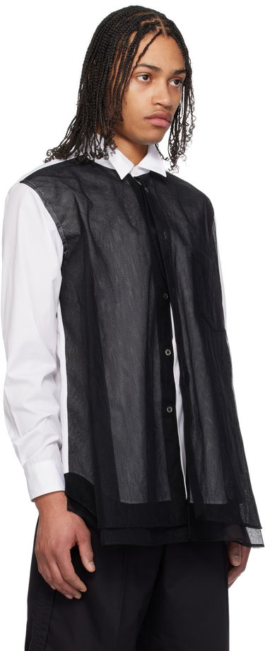 Риза Comme des Garçons Homme Plus Layered Shirt Черно | PO-B009-051, 1