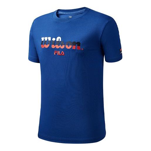 Тениска FILA Wilson Crossover Tennis Short Sleeve T-Shirt Синьо | A11M033107F-RB