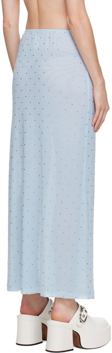 Пола Anna Sui Anna Sui Rhinestone Maxi Skirt Синьо | 1024F10, 2