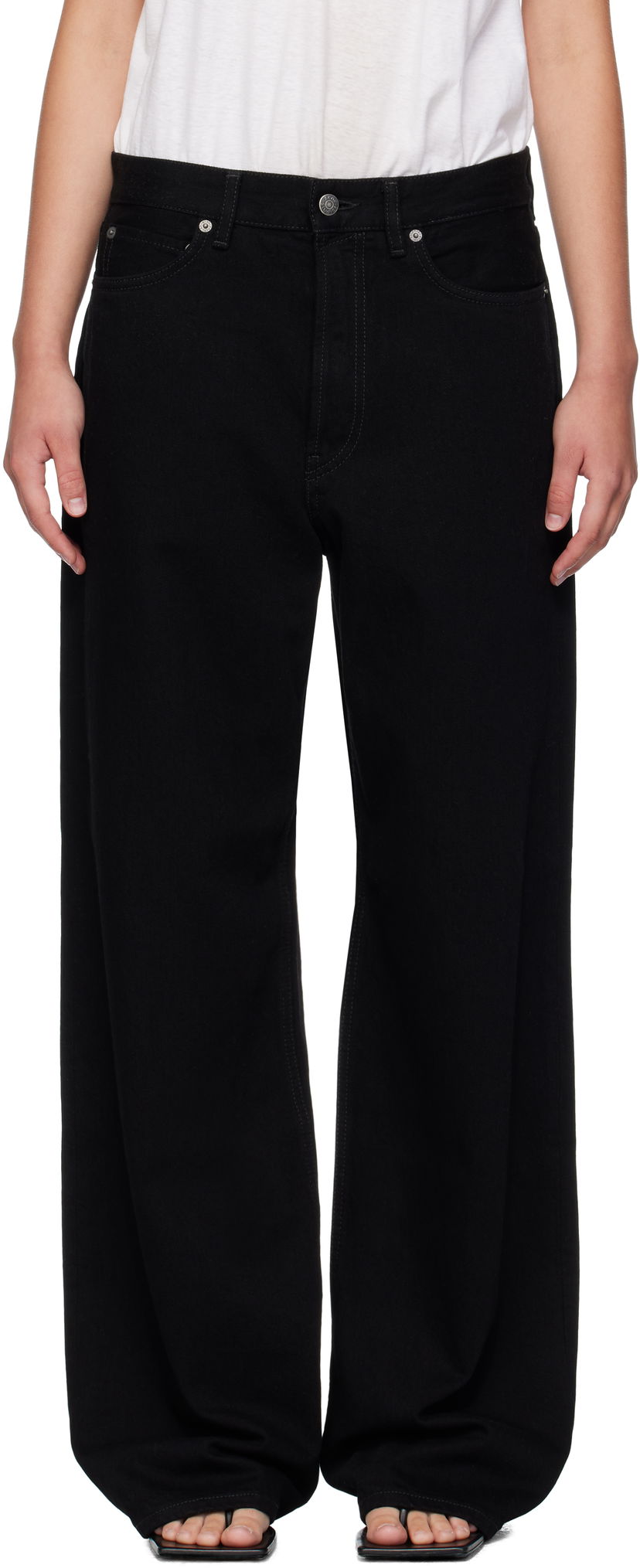 Дънки Acne Studios Acne Studios Loose Fit 1981 Jeans Черно | C00100-