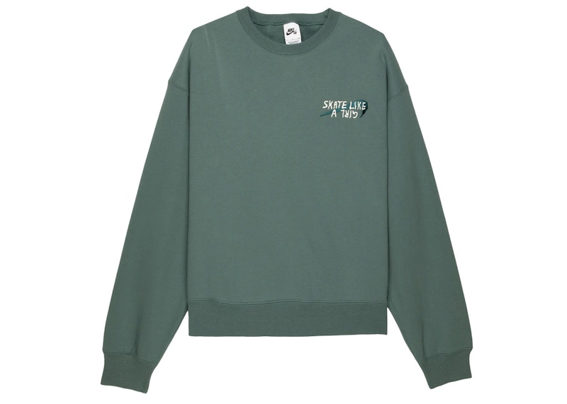 Пуловер Nike SB SB Skate Like A Girl Crewneck Sweatshirt Зелено | DQ7306-384, 0