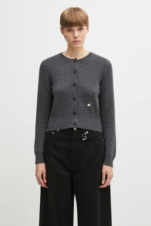 JW Anderson Contrast Embroidery Cardigan