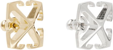 Значка Off-White Off-White Bicolor Mini Arrow Earrings Жълто | OWOD29MS25MET0017672, 1