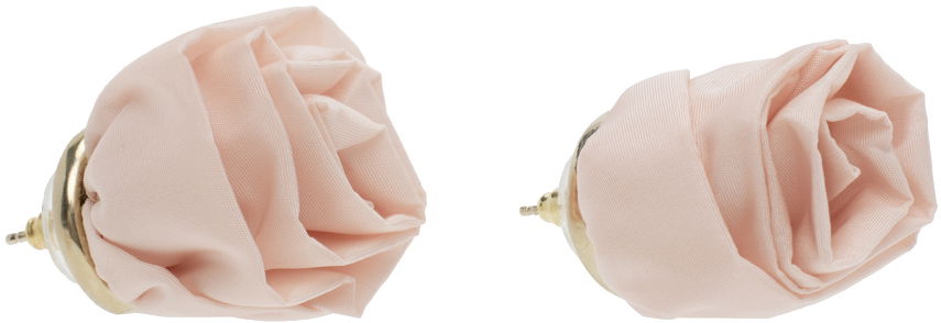 Шал Simone Rocha Simone Rocha Rose Stud Earrings Розово | ERG403 1067, 1