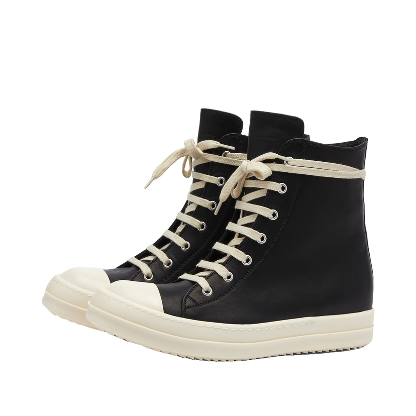 Кецове и обувки Rick Owens Hi Top Sneakers Черно | RP02D3890-911