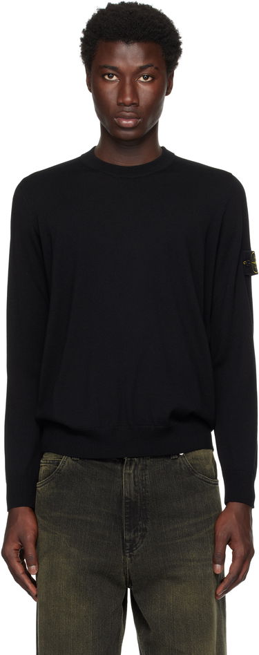 Суитчър Stone Island Stone Island Light RWS Geelong Wool Sweatshirt Черно | K2S15 5100071 S00C4, 0