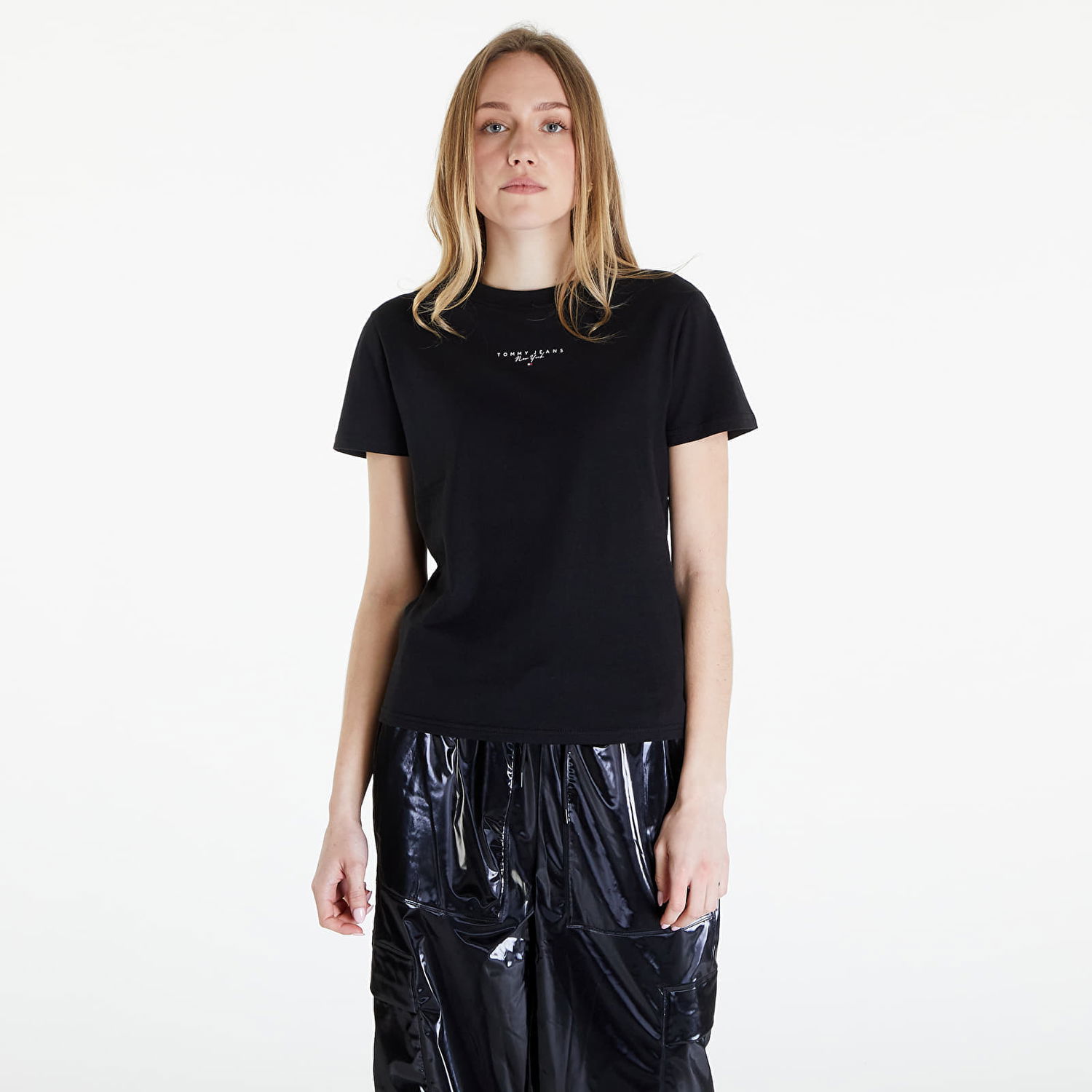 Тениска Tommy Hilfiger Essential Logo Tee Black Черно | DW0DW17828 BDS, 0