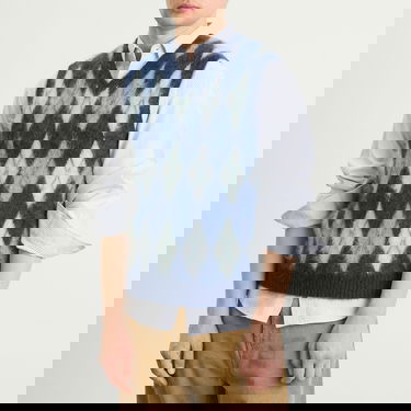 Жилетка BEAMS Mohair Argyle Knit V-Neck Vest Многоцветен | 3805-0067-048-79, 5