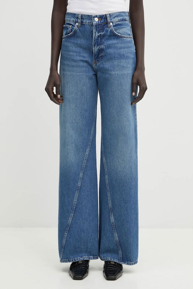 Brie Jean High Waist Wide Leg Front Seam Jeans