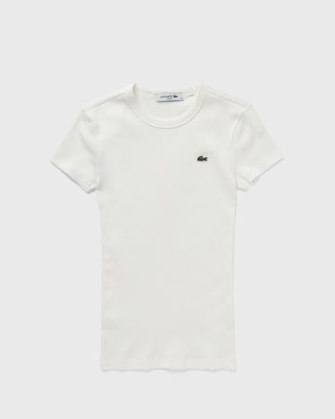 Тениска Lacoste Slim Fit Organic Cotton T-Shirt Бяло | TF5538, 2