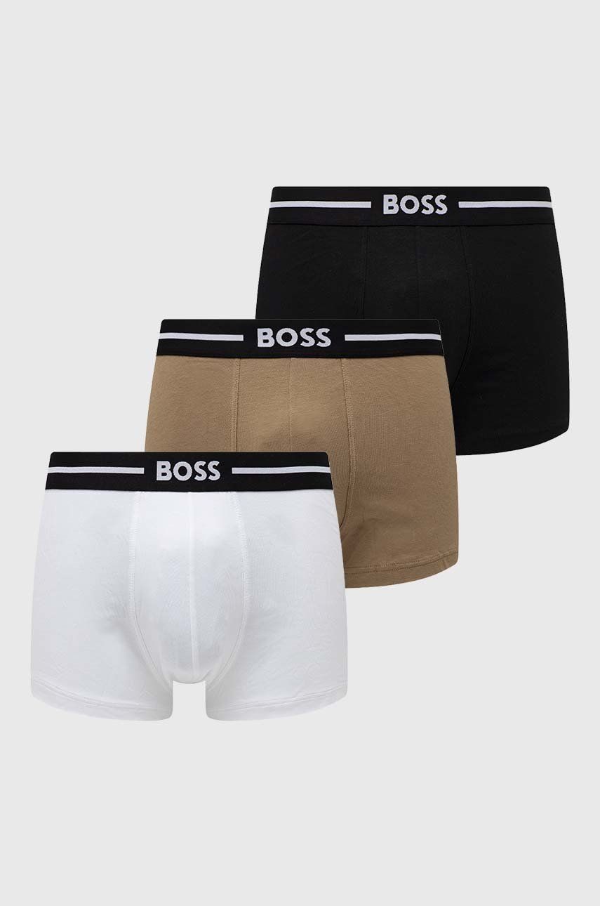 Боксерки BOSS Three-Pack Stretch-Cotton Logo Waistbands Trunks Многоцветен | 50479265, 0