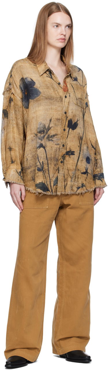 Риза R13 R13 Drop Neck Reversible Shirt Кафяво | R13WR463-R583B, 3