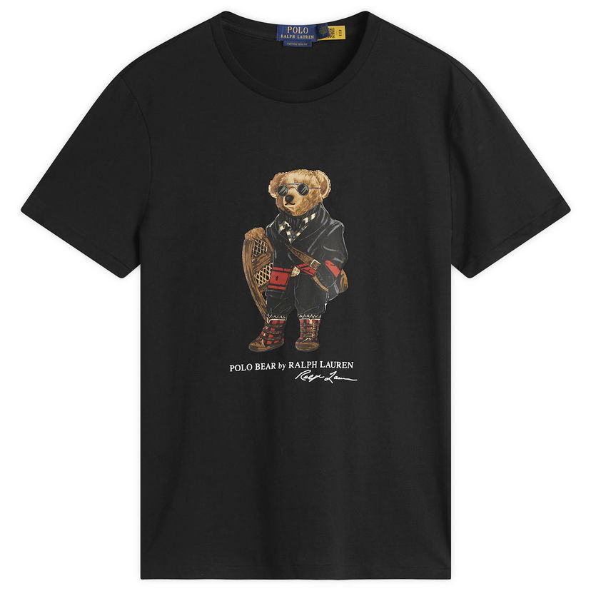 Тениска Polo by Ralph Lauren Holiday Bear T-Shirt Черно | 710P00094001-BLK