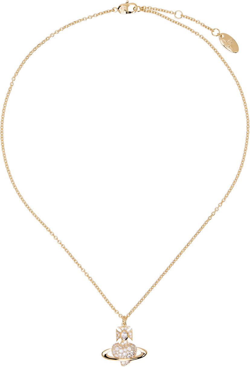 Колие Vivienne Westwood Valentine's Agnatha Bas Relief Pendant Necklace Металик | 630203G0-02R102-