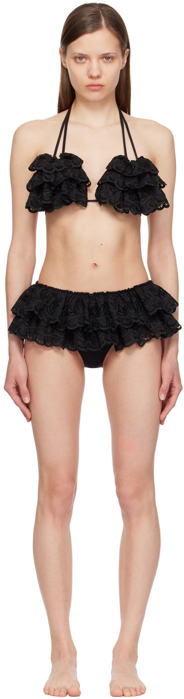 Бански Chopova Lowena Chopova Lowena Ruffled Bikini Черно | W6334, 0