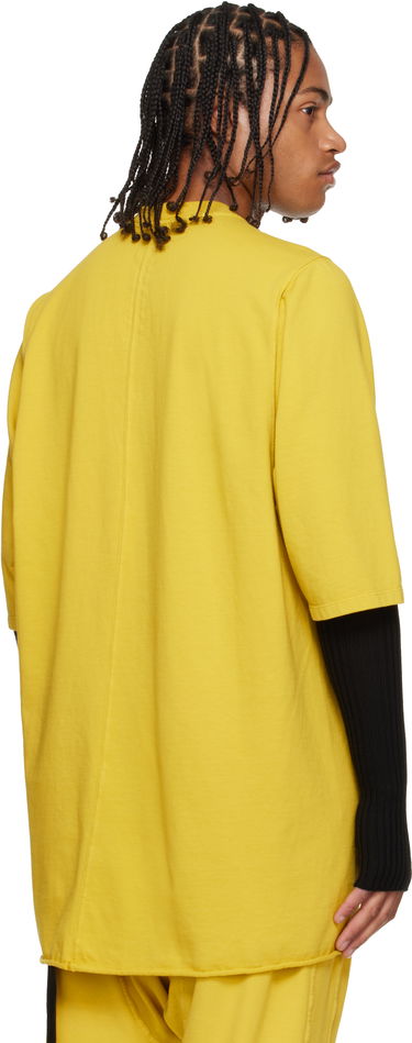 Тениска Rick Owens Concordians Jumbo SS T-shirt Жълто | DU02E7274 RIG, 2