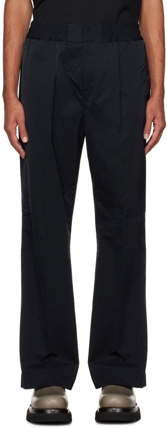 Панталони Bottega Veneta Lightweight Elastic Waist Trousers Черно | 761316VF4K0, 0