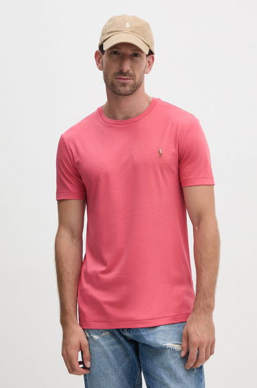 Тениска Polo by Ralph Lauren Red Cotton T-Shirt Розово | 710740727, 3