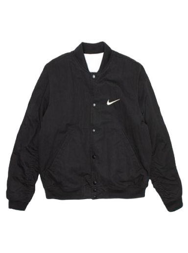 Яке бомбър Nike Stüssy x Reversible Varsity Jacket Черно | FJ9153-010