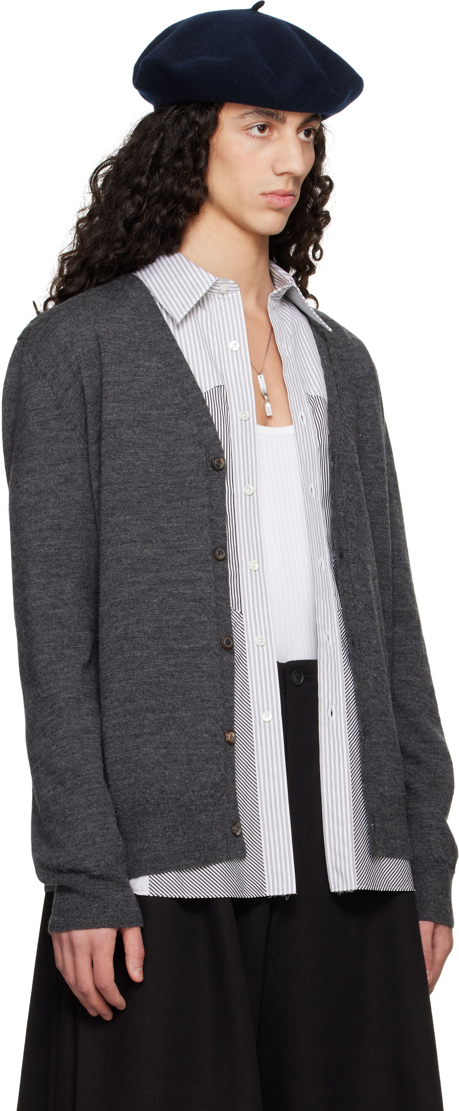 Пуловер Maison Margiela Maison Margiela Cardigan Сиво | S50HP0027 M13098, 1