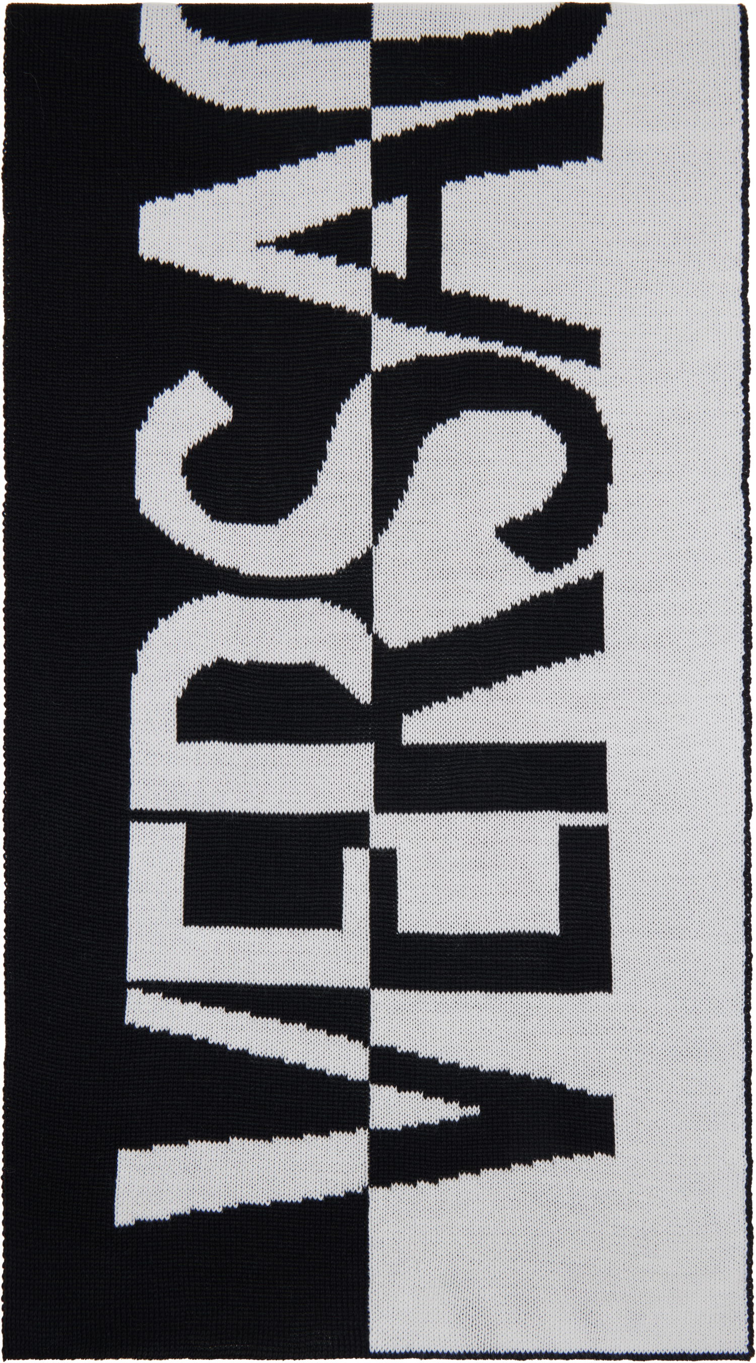 Шал Versace Jacquard Logo Scarf Черно | E77GA2H53_EZG315, 0