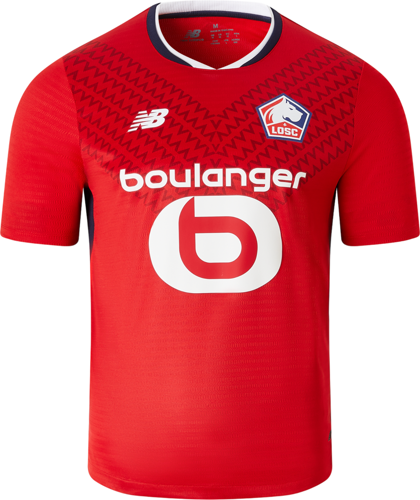 Фланелка New Balance Lille LOSC Home Short Sleeve Jersey 2024/25 Червено | mt230339-hme