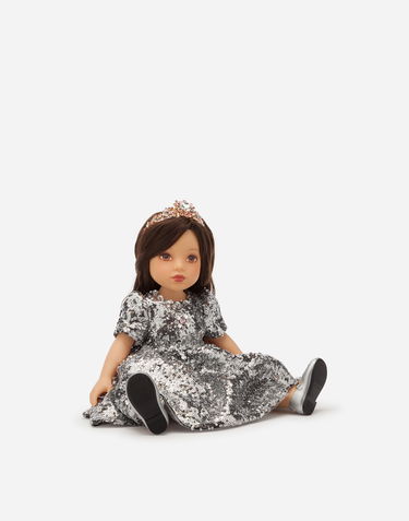 Flexstyle Dolce & Gabbana Sequined Doll Dress Металик | LCJA21G7VAZS9000, 3