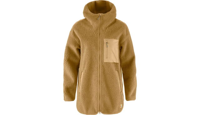 Vardag Pile Fleece Long Hooded Jacket