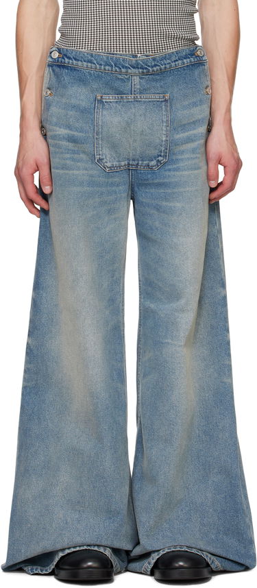 Дънки Courrèges Courrèges One Pocket Baggy Jeans Синьо | 324DPA238DE0033, 0
