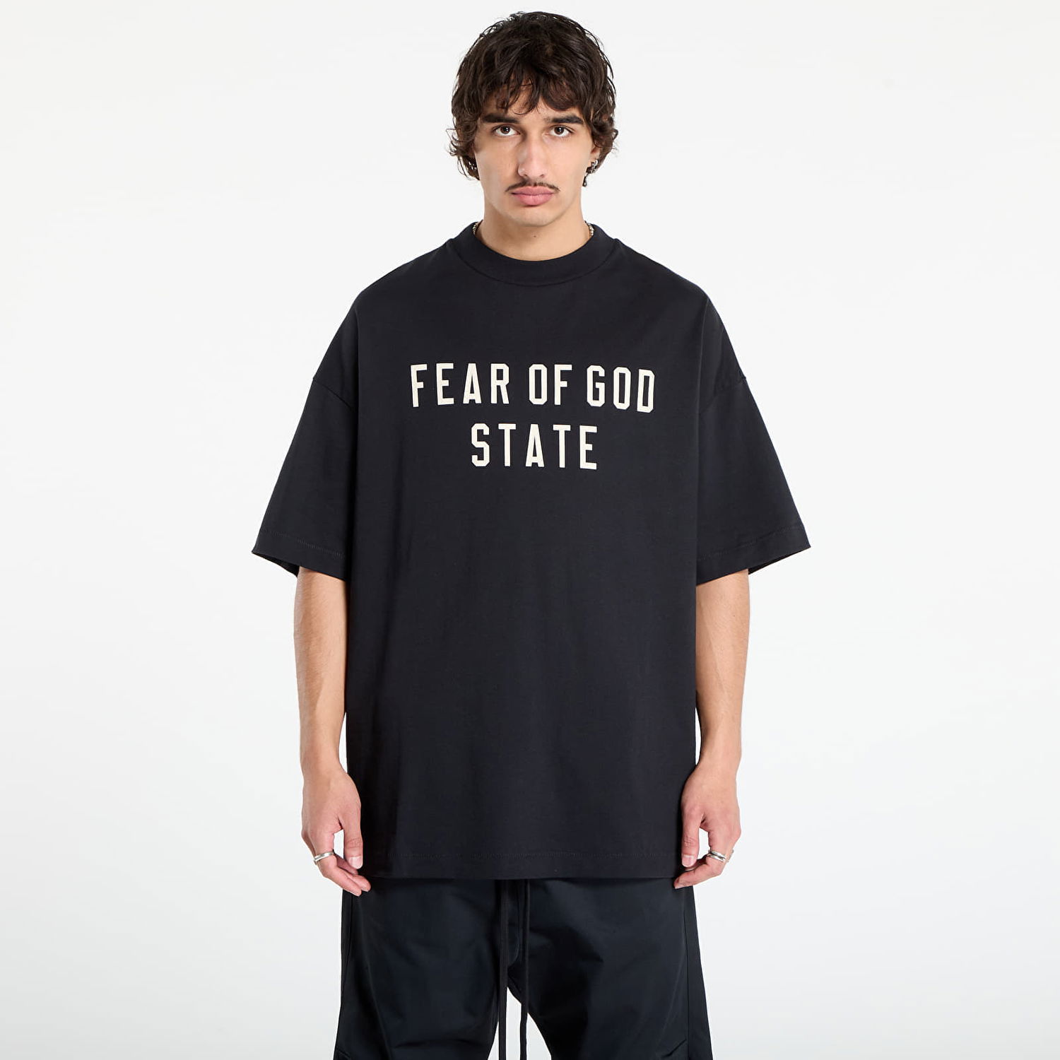 Тениска Fear of God Fear of God Essentials 90's Short Sleeve T-Shirt Черно | 125SP254470F-861, 0
