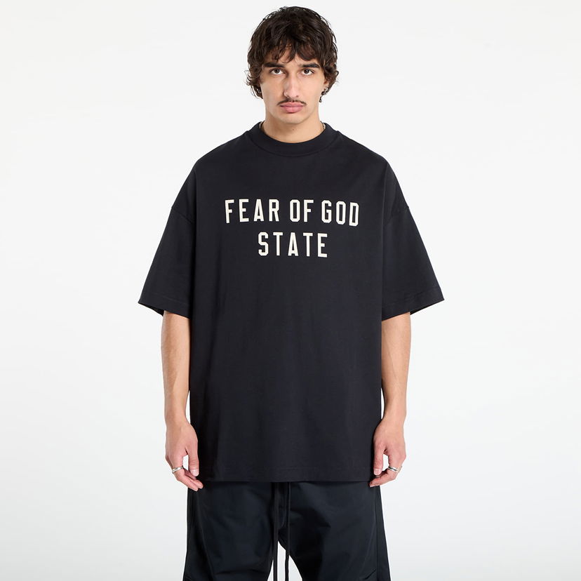 Тениска Fear of God Fear of God Essentials 90's Short Sleeve T-Shirt Черно | 125SP254470F-861