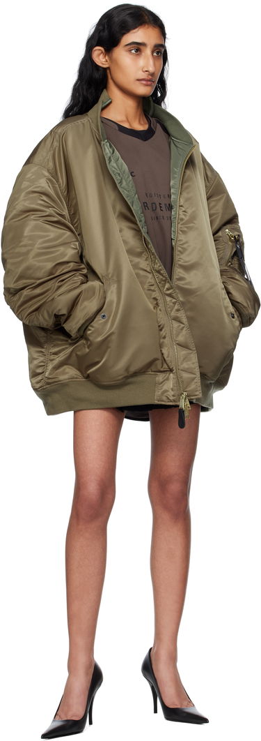 Яке бомбър VETEMENTS Vetements Alpha Industries Edition Cut-Up Reversible Jacket Зелено | UH76BO450GO, 4