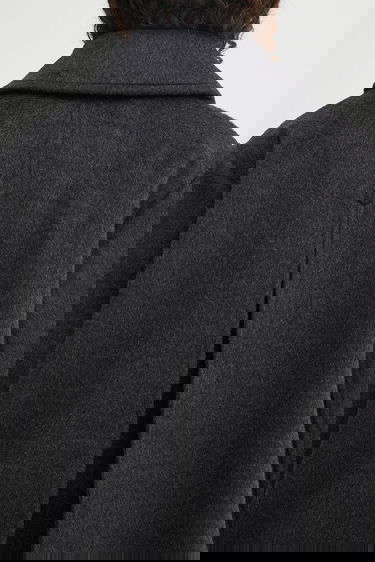 Палта GANNI GANNI Double Faced Wool Doublebreasted Blazer Сиво | W0567, 4