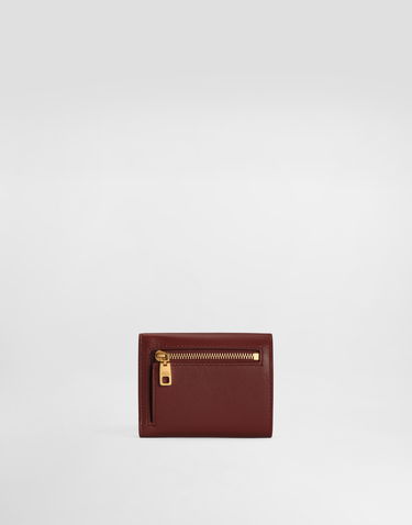 Портфейл Dolce & Gabbana Plongé Calfskin Wallet Бургунди | BI0770A9S2580346, 2