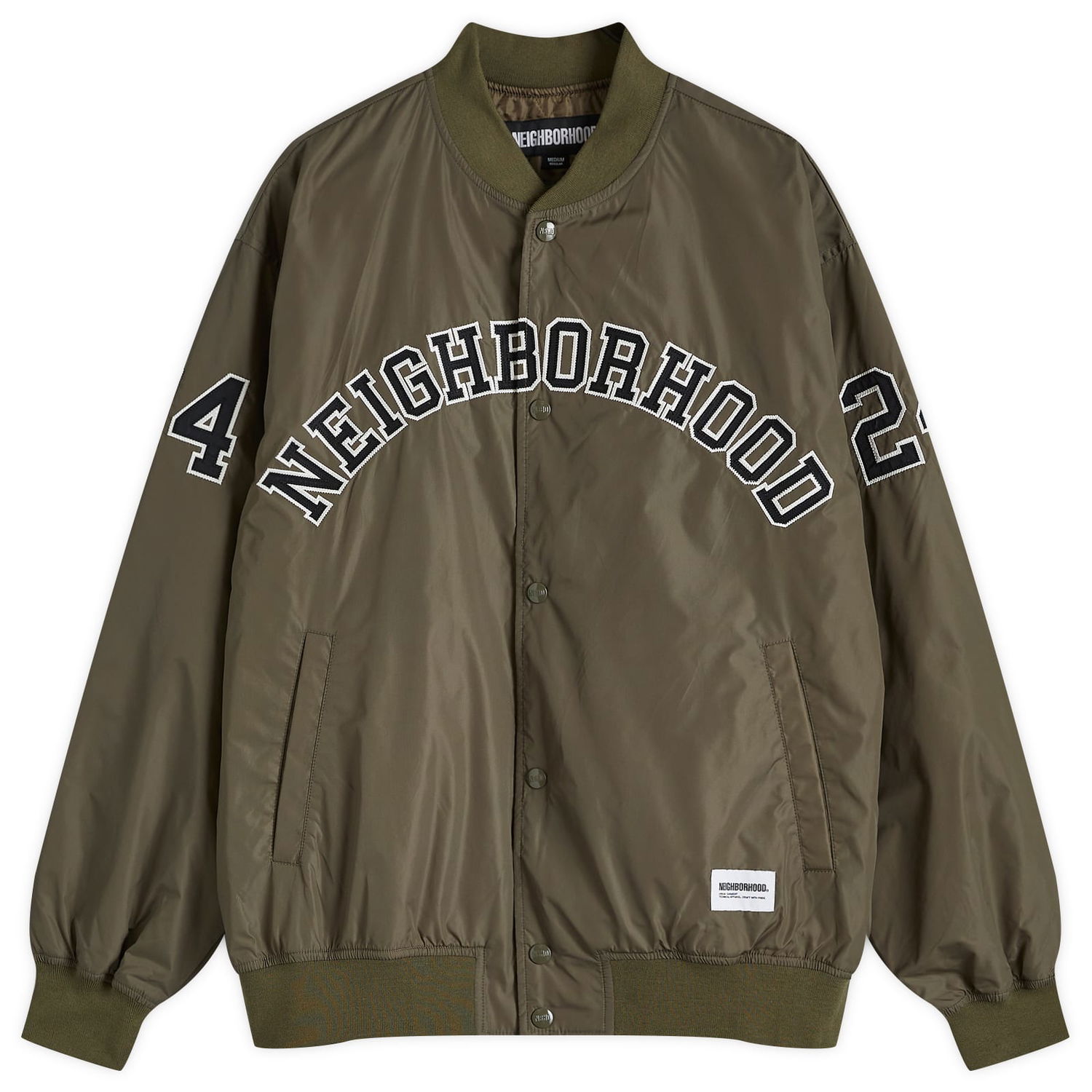 Яке бомбър Neighborhood Bomber Jacket Large Зелено | 242TSNH-JKM04-OLV, 0