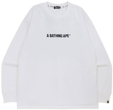 Пуловер BAPE BAPE Busy Works Relaxed Fit Long Sleeve T-Shirt Size: L Бяло | 001LTH701002I, 0