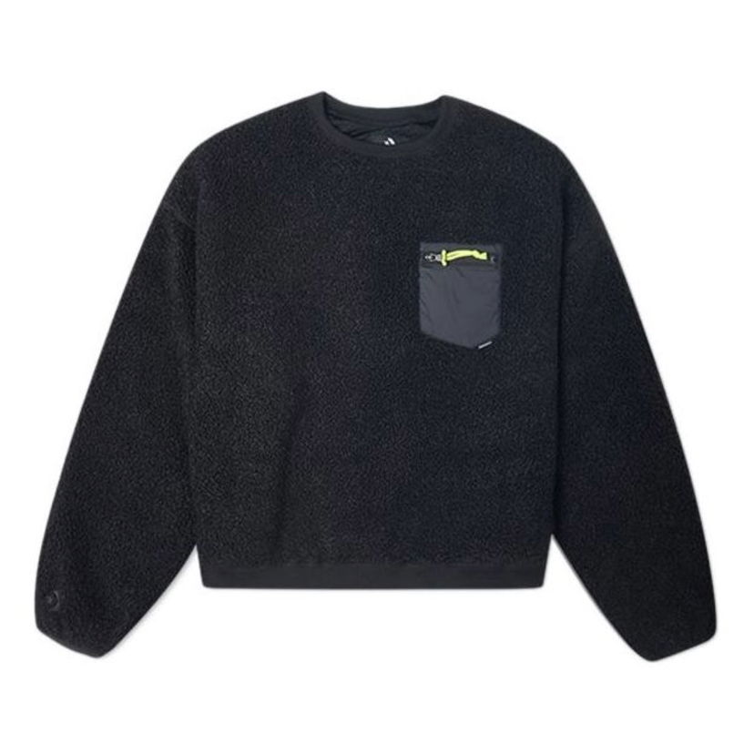 Пуловер Converse Loose Short Fleece Sweater Черно | 10020289-A02