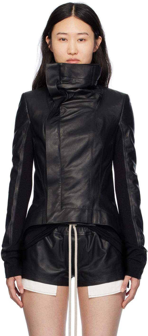 Яке Rick Owens Naska Leather Jacket Черно | RP01D2743 LLP, 0