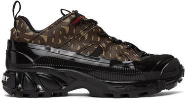 Кецове и обувки Burberry Monogram Arthur Sneakers 'Brown E-Canvas' Кафяво | 8020678, 0