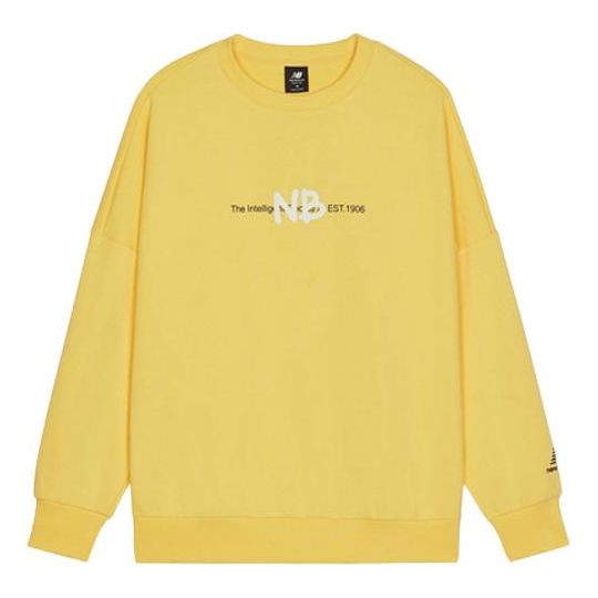 Пуловер New Balance Logo Printing Knit Pullover Жълто | AMT13365-LHZ, 0