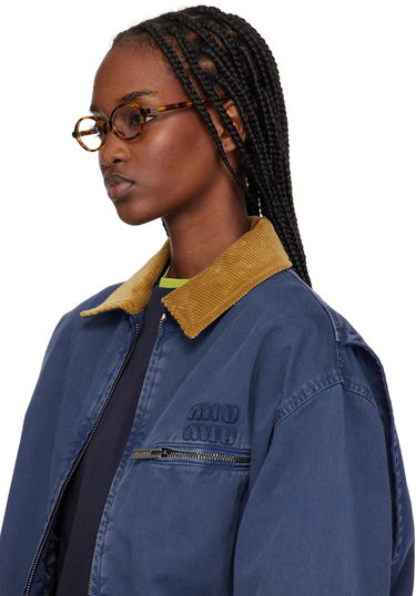 Слънчеви очила Miu Miu Miu Miu Oval Eyeglasses Кафяво | 0MU 01XV 8056597981347, 3