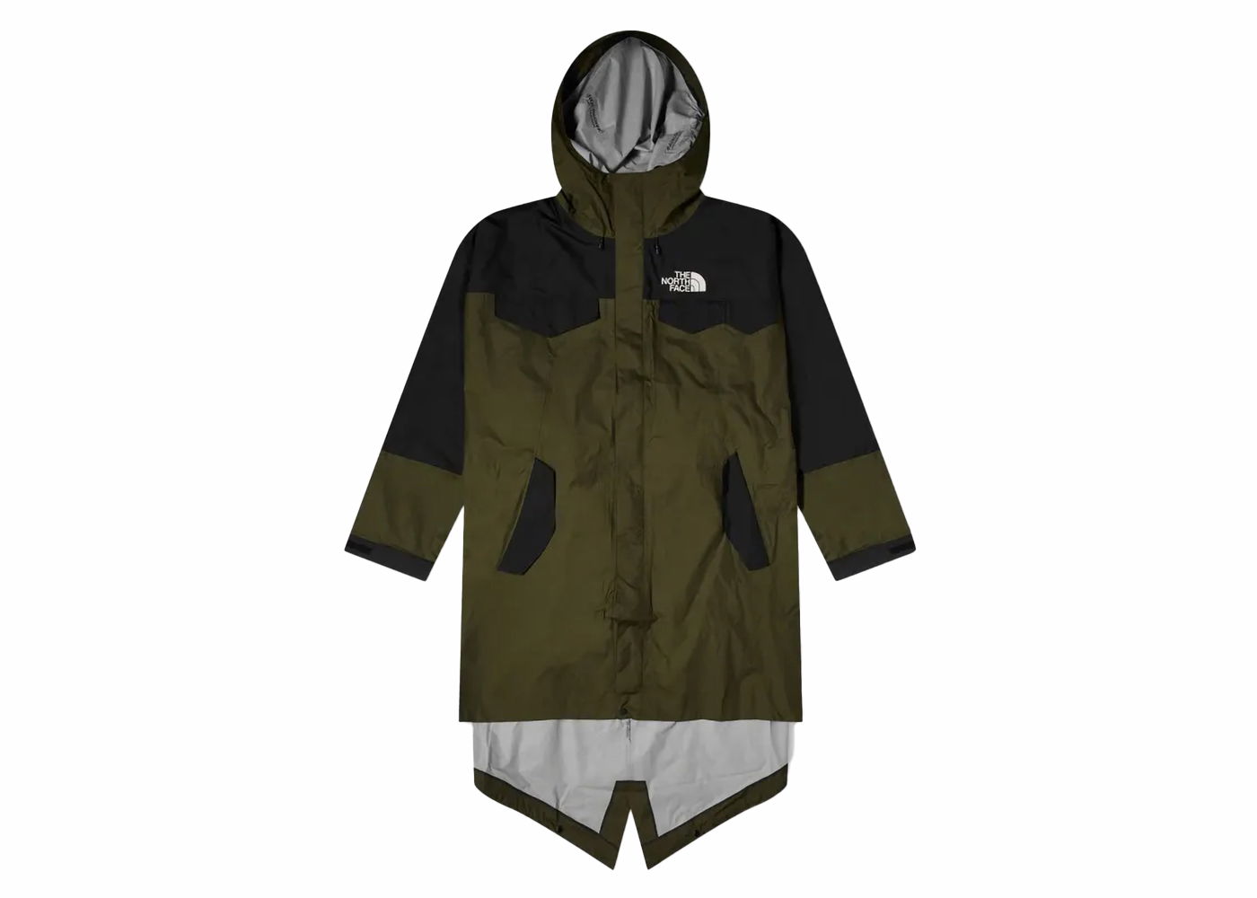 Дъждобран The North Face Packable Fishtail Shell Parka Зелено | 87UC, 0