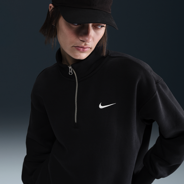 Суитчър Nike Sportswear Phoenix Fleece Quarter-Zip Sweatshirt Черно | HJ0931-010, 1