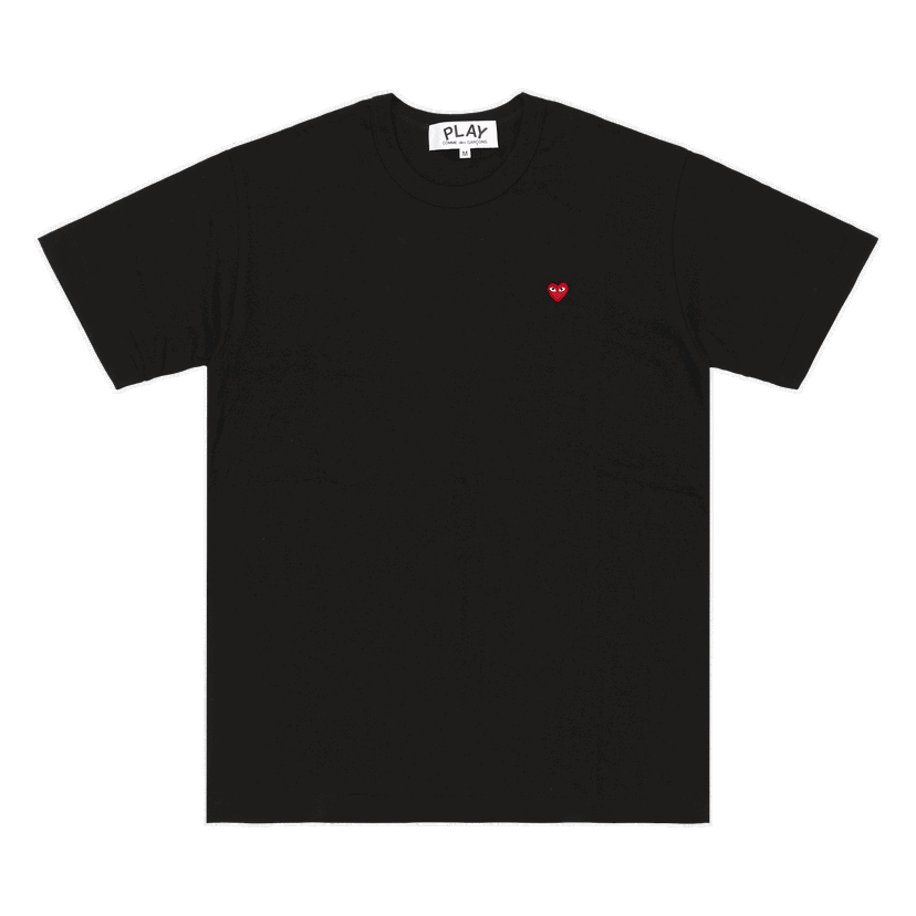 Тениска Comme des Garçons PLAY Small Heart T-Shirt Черно | AZ T303 051 1