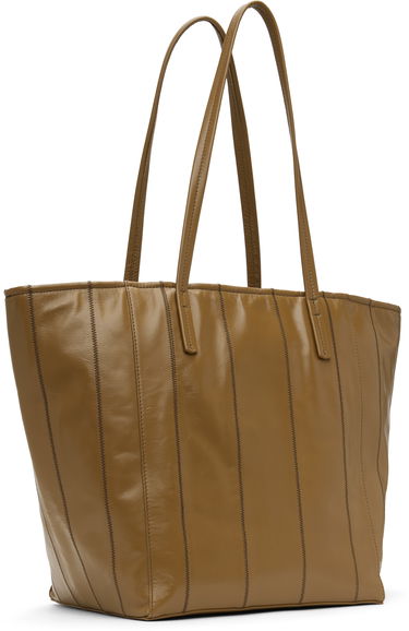 Голяма пазарска чанта BY FAR BY FAR Club Leather Tote Кафяво | MWBTT001LL031BR044PA, 2